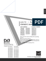 LCD TV: Owner'S Manual Plasma TV