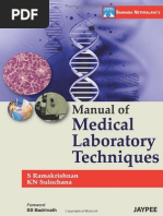 Sankara Nethralaya's Manual of Medical Laboratory Techniques