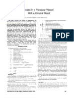 Watts - Stresses in A Pressure Vessel With A Conical Head