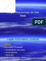 Legal Resources On The Web