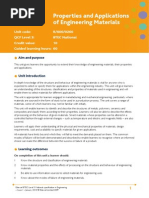 Unit 10 Properties and Applications of Engineering Materials