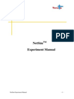 VTU Network Lab Experiment Manual - NetSim