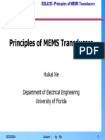 Principles of MEMS Transducers