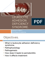 Leukocyte Adhesion Deficiency Syndrome