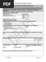 Site FDA Inspection Preparation Checklist v1 (1) .0 22nov10