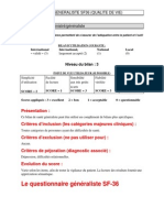 Questionnaire SF 36 PDF