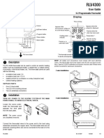 Thermostat Instructions