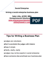 Writing A Social Enterprise Business Plan