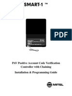 PAV Positive Account Code Verification Controller With Chaining Installation & Programming Guide