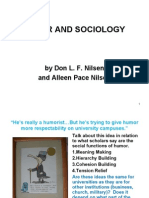 Humor and Sociology: by Don L. F. Nilsen and Alleen Pace Nilsen