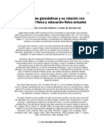 Las Escuelas Gimnásticas y Su Relación Con La Ed Fisica