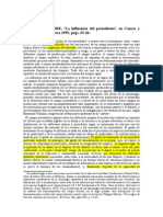 BOURDIEU, PIERRE, La Influencia Del Periodismo, en Causas y Azares, N°3, Primavera 1995, Págs. 55-64.