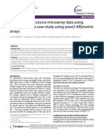 Analysing Time Course Microarray Data Using Bioconductor: A Case Study Using Yeast2 Affymetrix Arrays