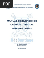 Manual de Ejercicios Química General Ingeniería 2013