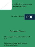 Eficacia y Efectividad de Interconsulta Psiquiatrica