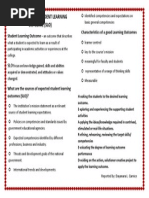 A Close Look at Student Learning Outcome