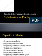 Calculo de Las Necesidades de Espacios