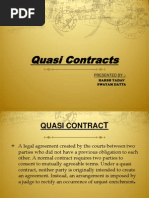 Law Quasi Contracts Final