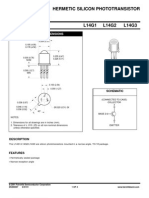 Hermetic Silicon Phototransistor