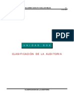 Clasificacion de La Auditoria