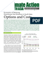 Climate Action South Asia: Information Update No. 2 (Economics of Reducing Greenhouse Gas Emissions in South Asia)