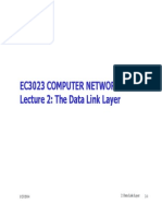 Ec3023 Computer Networks Ec3023 Computer Networks Lecture 2: The Data Link Layer Lecture 2: The Data Link Layer