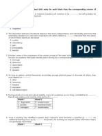 Practice Test 1 For Each of Questions 1-9, Select ONE Entry For Each Blank From The Corresponding Column of Choices