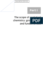 The Scope of Analytical Chemistry: Ground Rules and Fundamentals