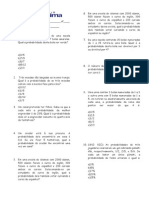 EXERCICIO AVALIATIVO DE MATEMÁTICA Prova