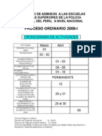 Prospecto de Admision A Las Escuelas 2008