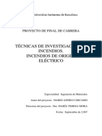 Técnicas de Investigación de Incendios - Incendios de Origen Eléctrico