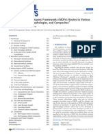 Synthesis of Metal Organic Frameworks