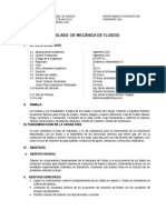 Syllabus Mecanica de Fluidos 2013-I