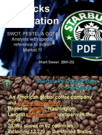 PESTEL, SWOT & GOTA Anaysis of Starbucks!