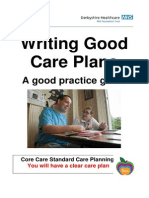 Writing Good Care Plans: A Good Practice Guide