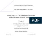 Fiordelisio, Mariana (2005) - Poder Popular y Autogobierno en Cuba - La Revolución Desde El Municipio