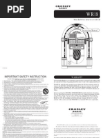 Mini Bubbler Jukebox With CD: Instruction Manual