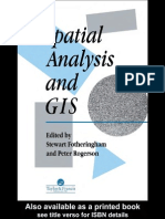 Spatial Analysis and GIS