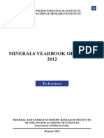 Minerals Yearbook of Poland 2012