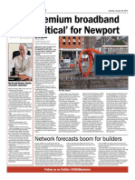 Premium Broadband Critical' For Newport: Network Forecasts Boom For Builders