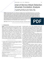 A System For Denial-of-Service Attack Detection Based On Multivariate Correlation Analysis