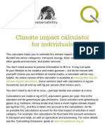 Climate Impact Calculator For Individuals