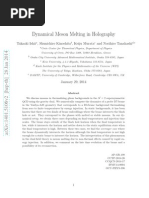 Dynamical Meson Melting in Holography: Takaaki Ishii, Shunichiro Kinoshita, Keiju Murata and Norihiro Tanahashi