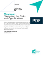 Vol 14 Myanmar Navigating The Risks and Opportunities Jan 2014