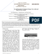 A Survey of Steganography and Steganalysis Technique in Image, Text, Audio and Video As Cover Carrier