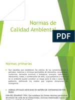 Normas de Calidad Ambiental