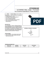 Stw20Nk50Z: N-Channel 500V - 0.23 - 17A To-247 Zener-Protected Supermesh™Power Mosfet