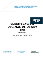 Clasificacion Decimal de Dewey CDD