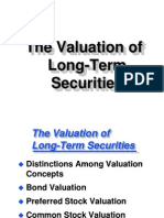 Valuation of Securities