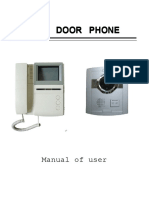 User Manual of Door Phone For Villa